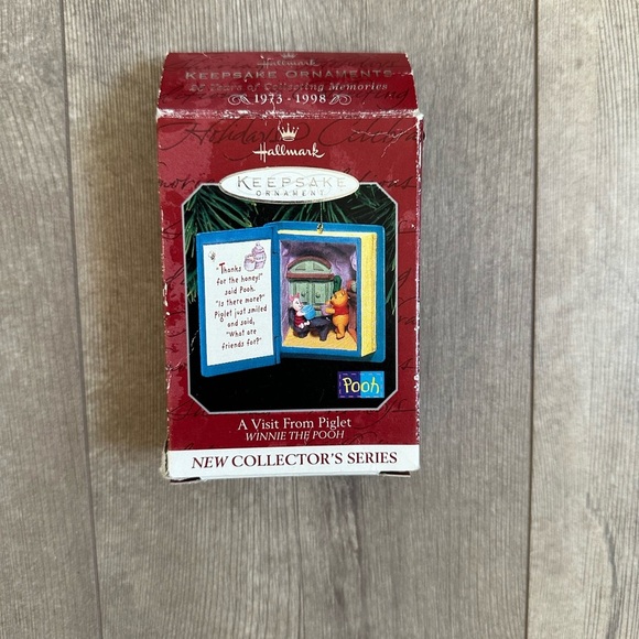VTG Hallmark keepsake A Visit From Piglet winnie the pooh 1998 Ornament Disney - Picture 10 of 16